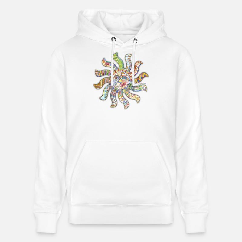 Pensée de vous soleil - Sweat à capuche bio CRUISER Stanley/Stella Unisexe - blanc