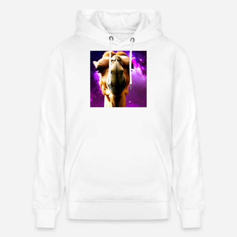 Dromedar Kopf - Kamel - Stanley/Stella Unisex Bio-Hoodie CRUISER  - Weiß