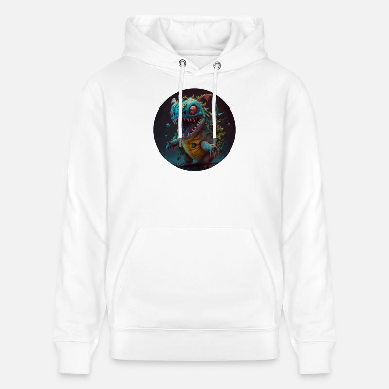 Süsses Monster Comic - Stanley/Stella Unisex Bio-Hoodie CRUISER  - Weiß