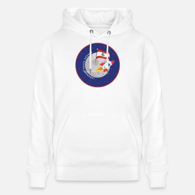 Agence spatiale libanaise - Sweat à capuche bio CRUISER Stanley/Stella Unisexe - blanc