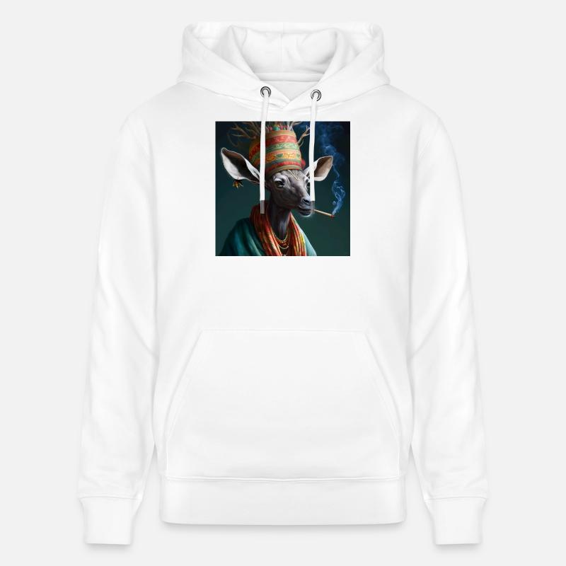 Cannabiche 01 ohne Tippfehler - Stanley/Stella Unisex Bio-Hoodie CRUISER  - Weiß