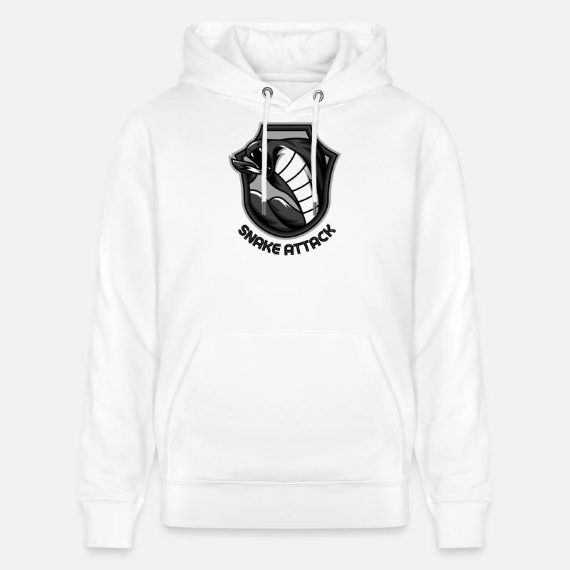 SNAKE ATTACK - Stanley/Stella Unisex Bio-Hoodie CRUISER  - Weiß