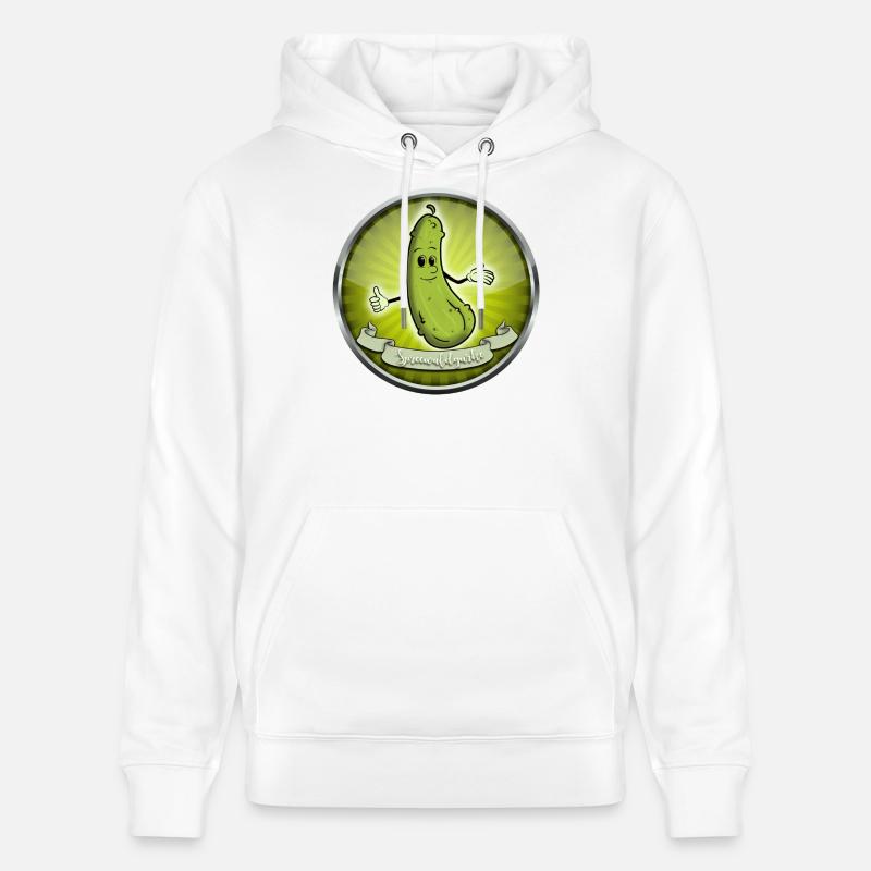 Concombre de Spreewald - Sweat à capuche bio CRUISER Stanley/Stella Unisexe - blanc