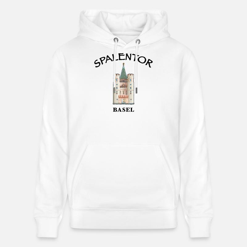 Basel, Spalentor, Schweiz - Stanley/Stella Unisex Bio-Hoodie CRUISER  - Weiß