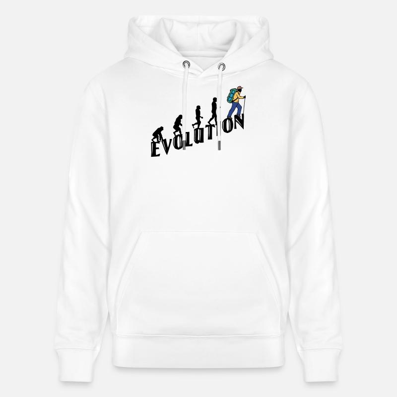 Randonnée Evolution Randonneur Randonnée Escalade - Sweat à capuche bio CRUISER Stanley/Stella Unisexe - blanc