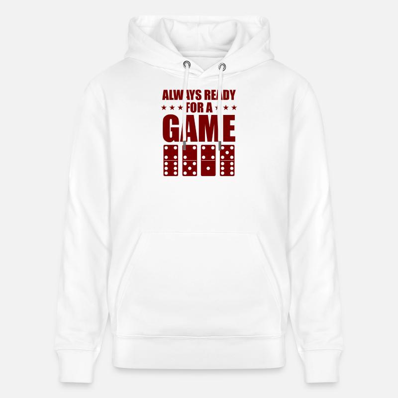 Conception de domino - Sweat à capuche bio CRUISER Stanley/Stella Unisexe - blanc