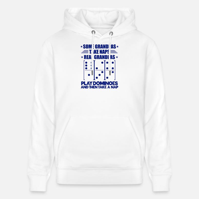 Conception de domino - Sweat à capuche bio CRUISER Stanley/Stella Unisexe - blanc