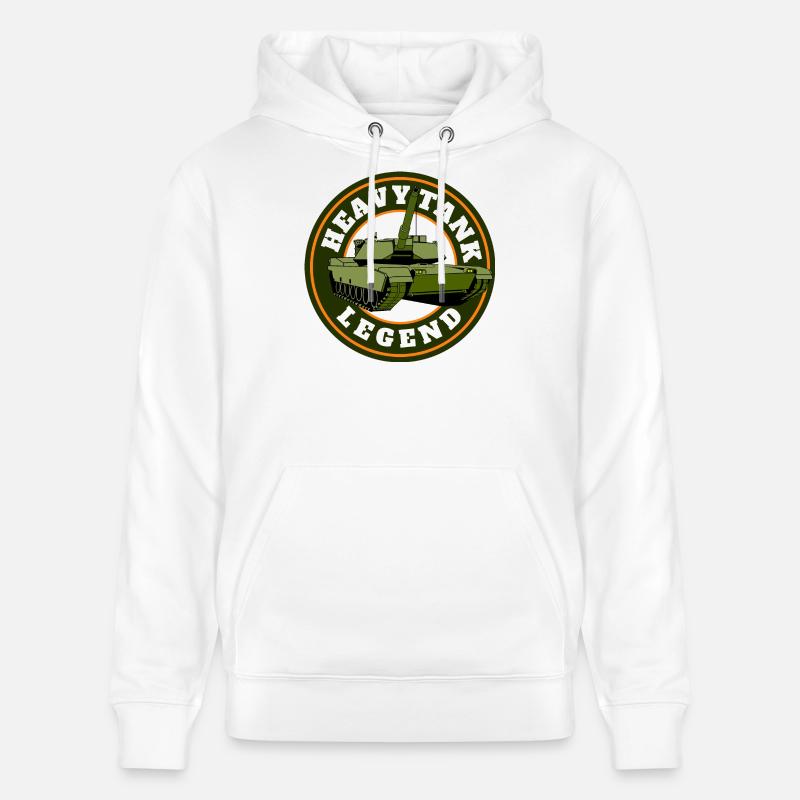 Heavy Legend - Panzer Design - Sweat à capuche bio CRUISER Stanley/Stella Unisexe - blanc