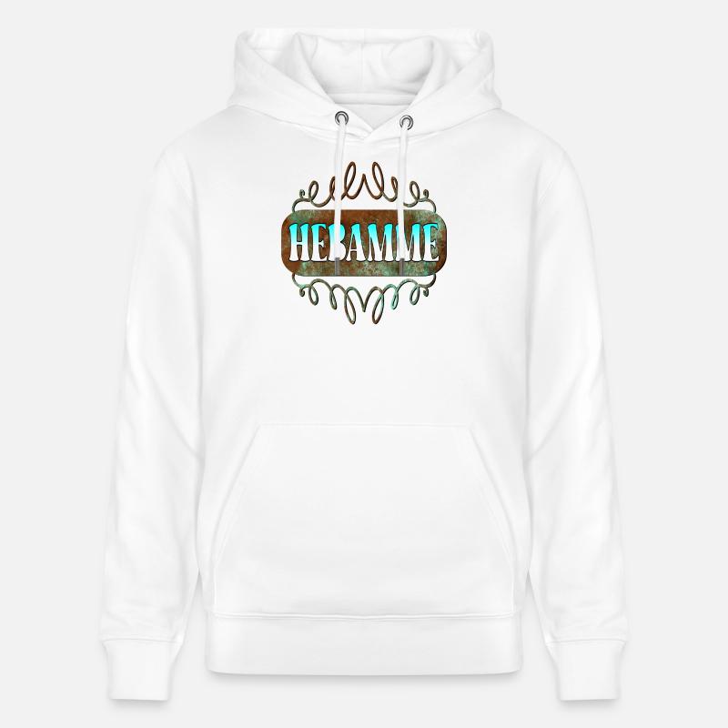 HEBAMMENBERUF GEBURTSHILFE - DANKE HEBAMME - Stanley/Stella Unisex Bio-Hoodie CRUISER  - Weiß