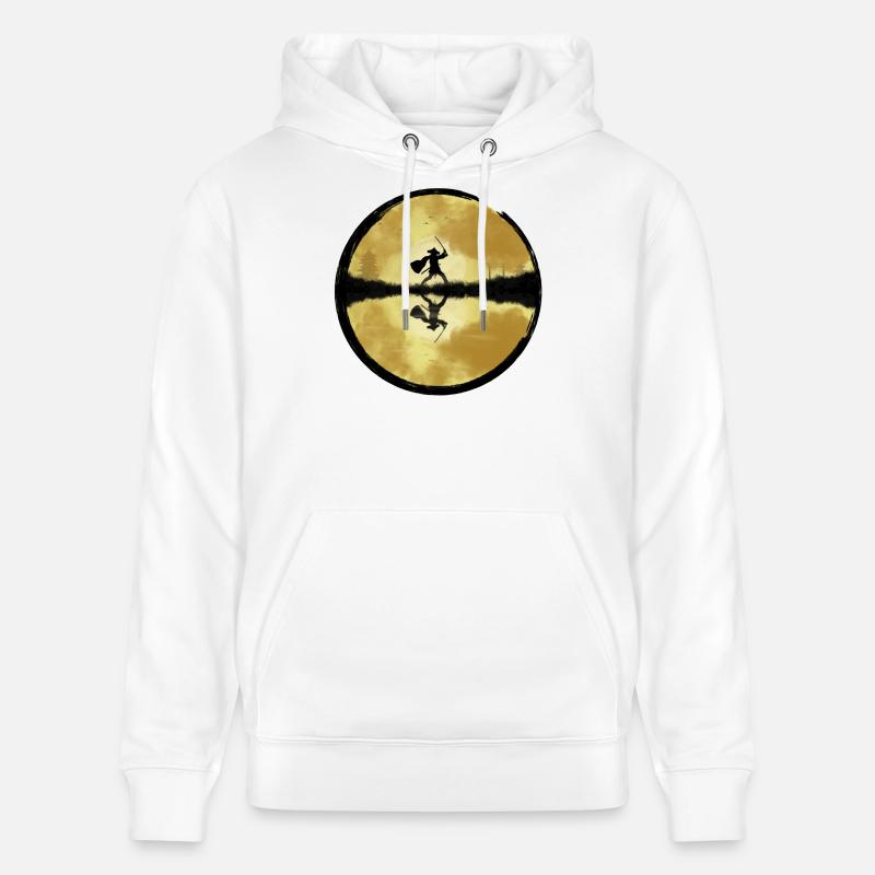 Samouraï - Sweat à capuche bio CRUISER Stanley/Stella Unisexe - blanc