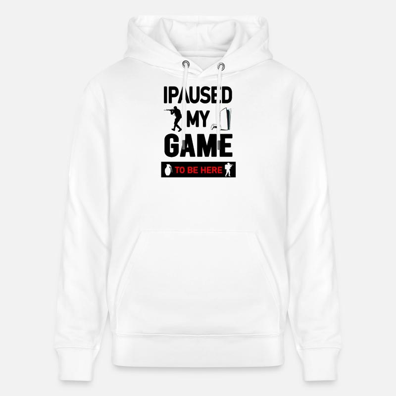 Gaming Console and Controller Graphic Design - Stanley/Stella CRUISER Unisex Organic Hoodie - white