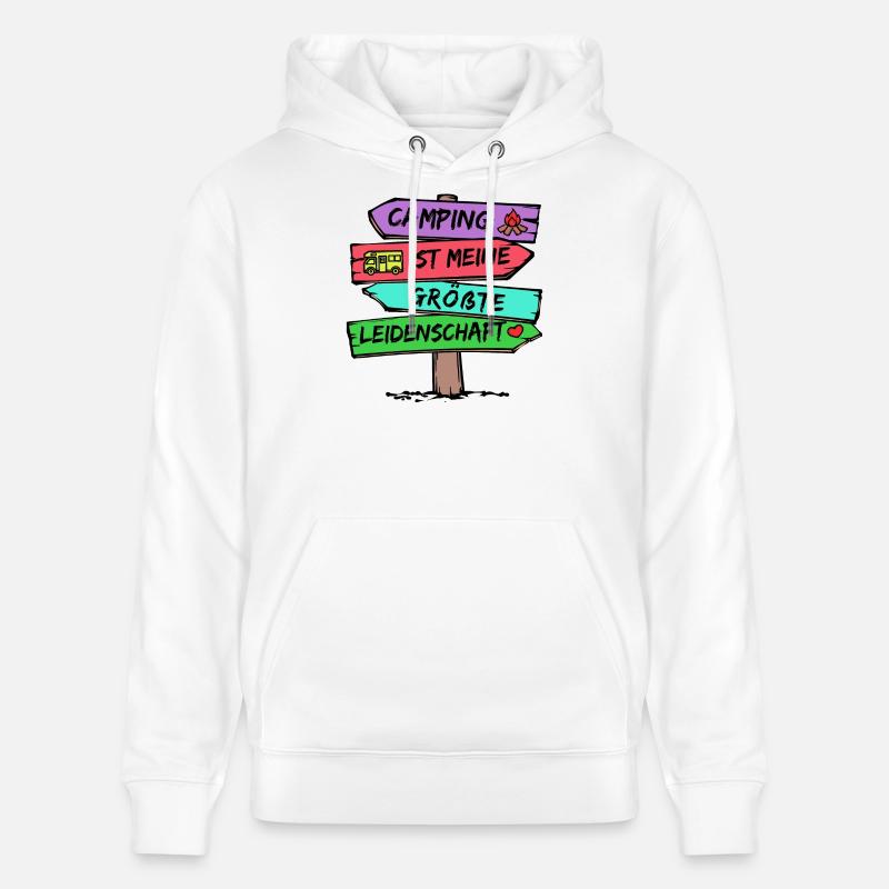 Campingplatz Camping Wanderer Wohnmobil Statement - Stanley/Stella Unisex Bio-Hoodie CRUISER  - Weiß