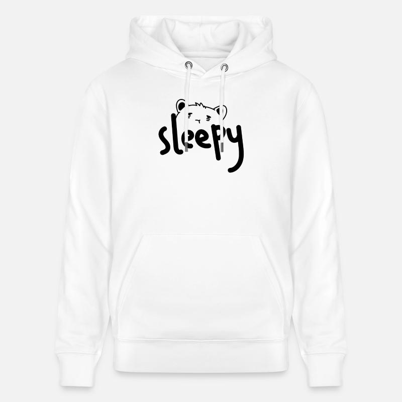 Hamster endormi mignon - Sweat à capuche bio CRUISER Stanley/Stella Unisexe - blanc