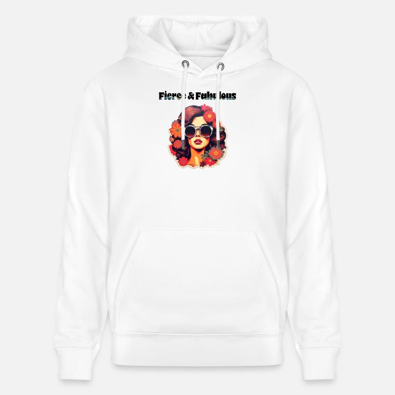 Féroce et fabuleux - Sweat à capuche bio CRUISER Stanley/Stella Unisexe - blanc