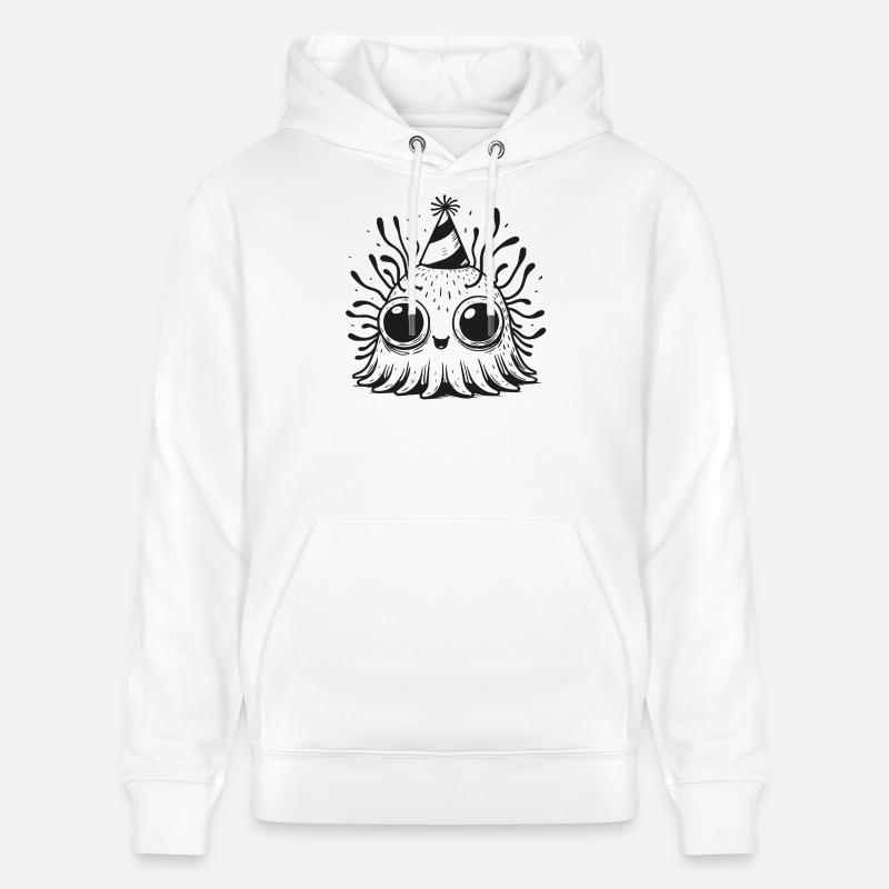 Méduse Tendance Animaux Amour Illustration - Sweat à capuche bio CRUISER Stanley/Stella Unisexe - blanc