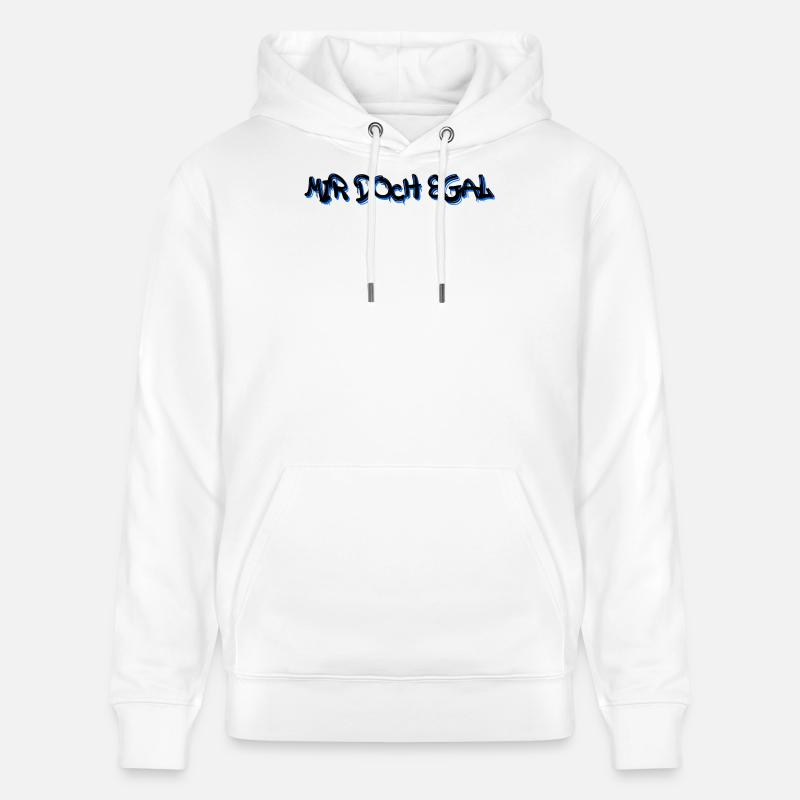 Ist Mir Egal Statement Haltung Chill - Stanley/Stella Unisex Bio-Hoodie CRUISER - Weiß