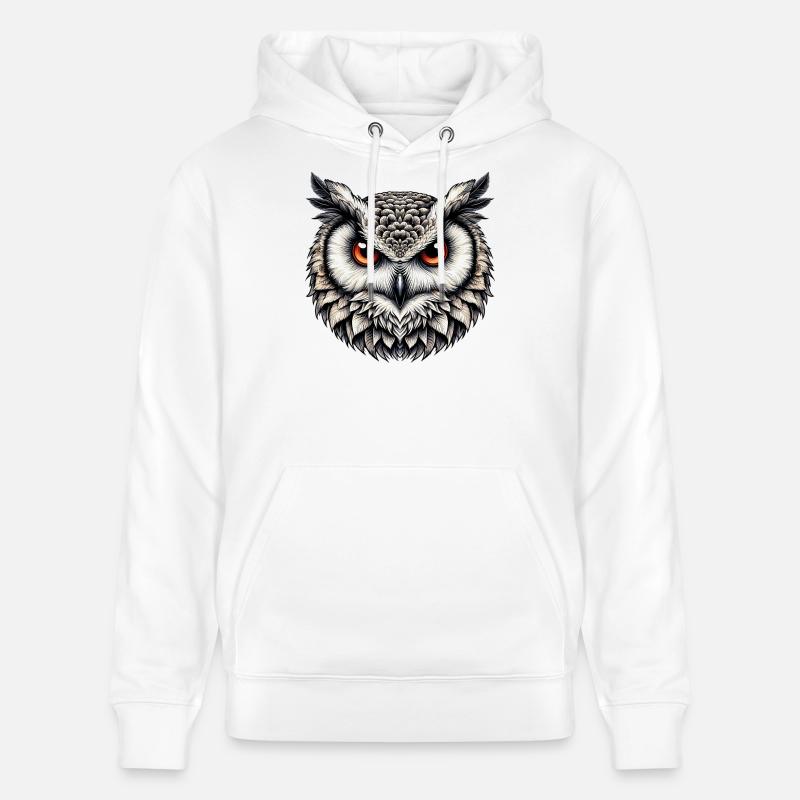 Eule - Stanley/Stella Unisex Bio-Hoodie CRUISER  - Weiß