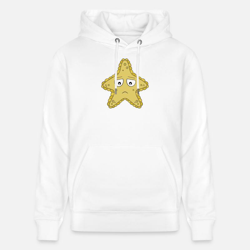 Étoile de mer triste - Sweat à capuche bio CRUISER Stanley/Stella Unisexe - blanc