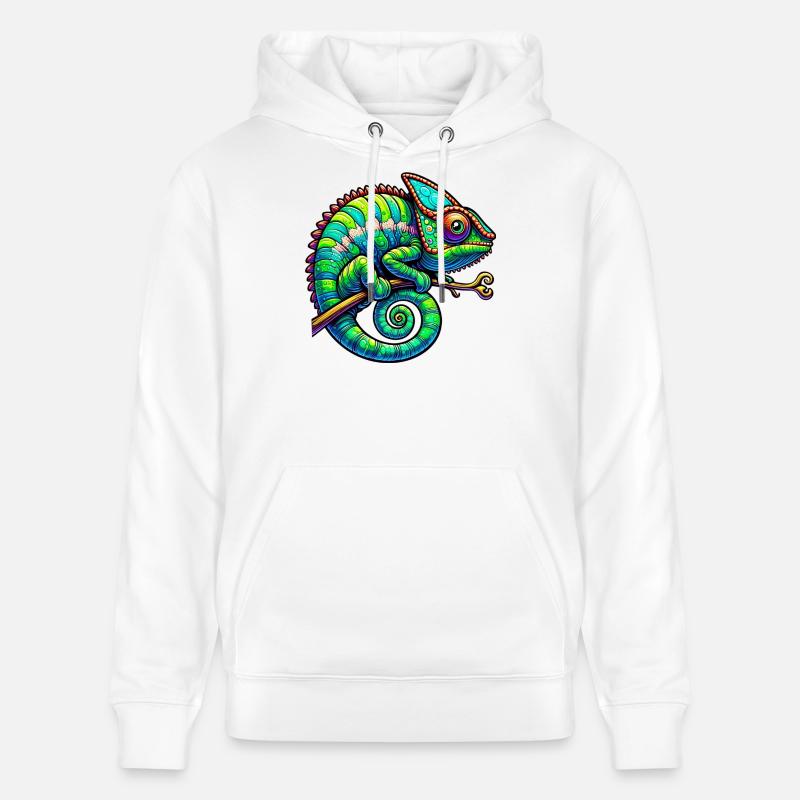 Caméléon - Sweat à capuche bio CRUISER Stanley/Stella Unisexe - blanc