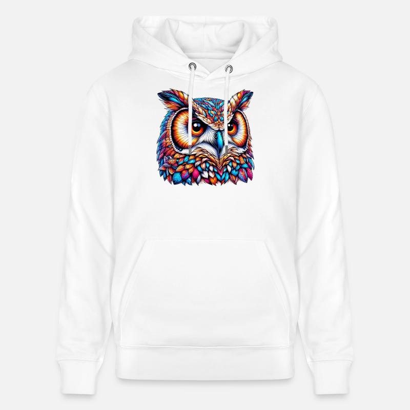 Eule - Stanley/Stella Unisex Bio-Hoodie CRUISER  - Weiß