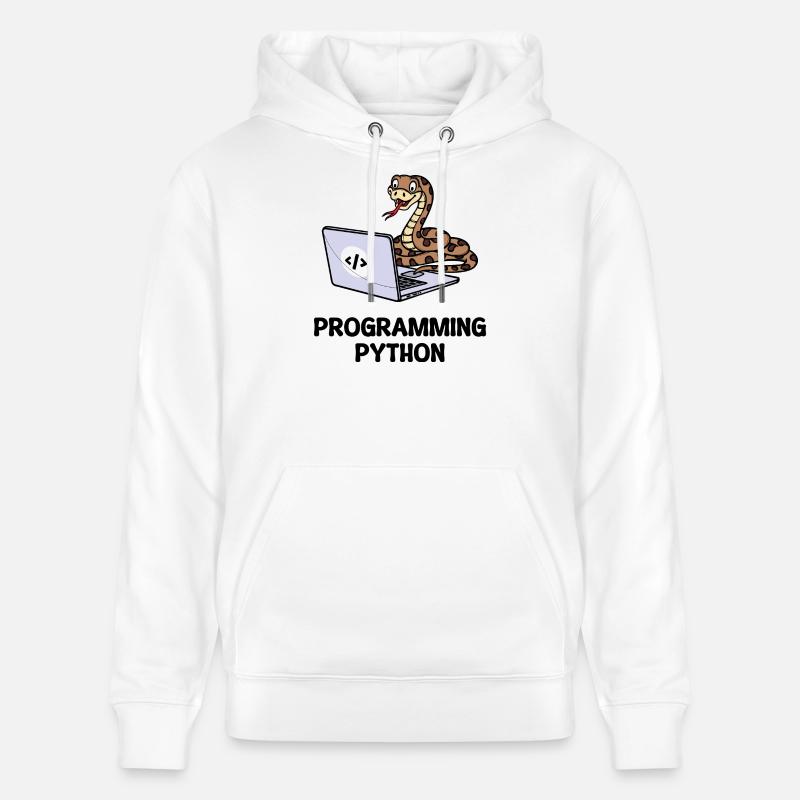 Developer Funny Sayings Programmer Computer - Stanley/Stella CRUISER Unisex Organic Hoodie - white