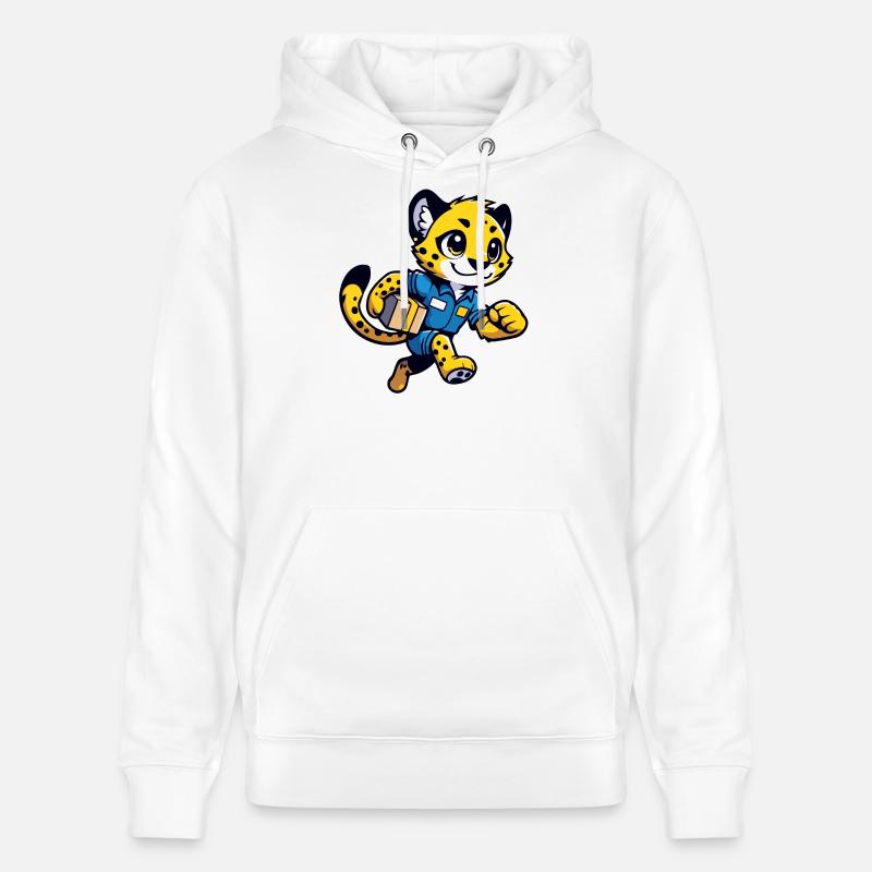 Speedster Cheetah : Le Courrier Rapide - Sweat à capuche bio CRUISER Stanley/Stella Unisexe - blanc
