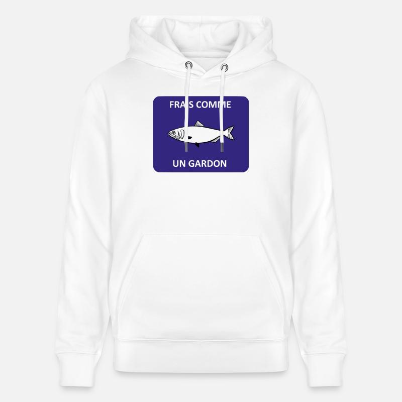 Frais comme un gardon - Sweat à capuche bio CRUISER Stanley/Stella Unisexe - blanc