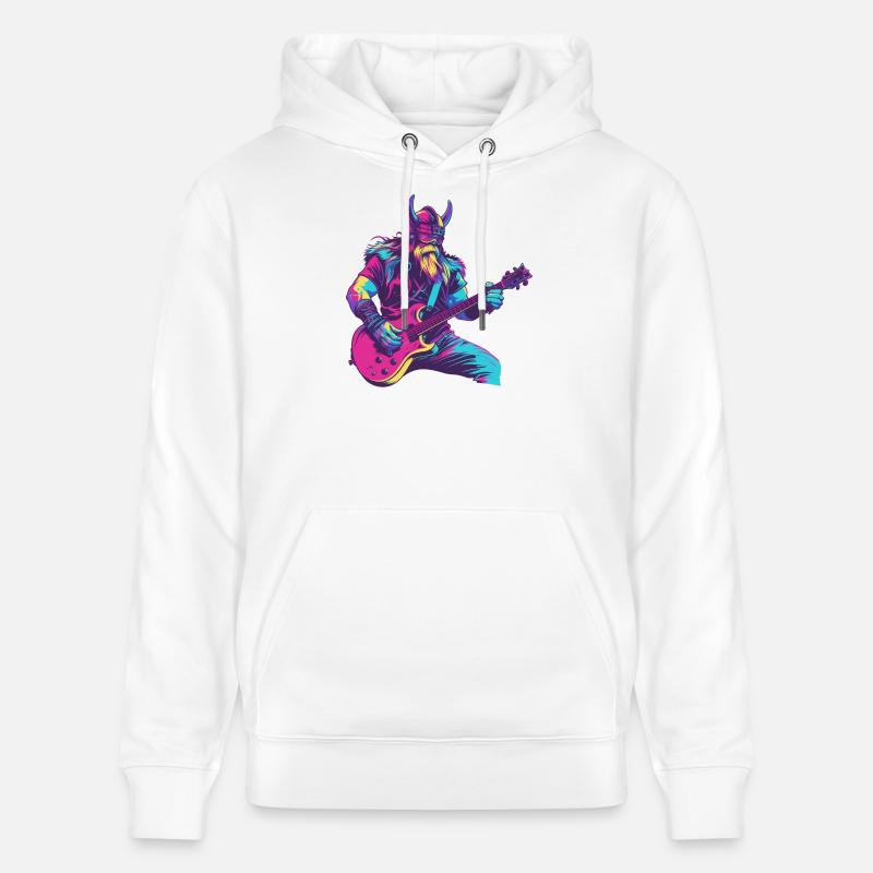 Schwerer Wikinger - Stanley/Stella Unisex Bio-Hoodie CRUISER  - Weiß