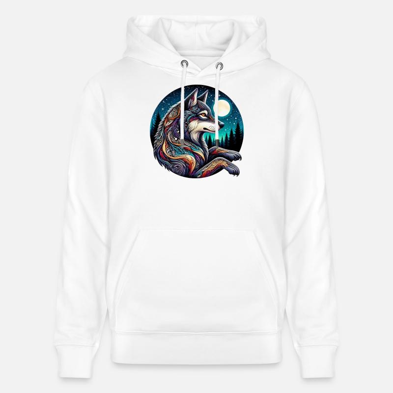 Wolf - Stanley/Stella Unisex Bio-Hoodie CRUISER  - Weiß
