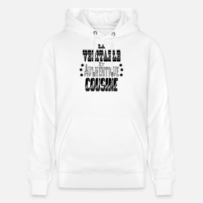 La Véritable et Authentique Cousine - Sweat à capuche bio CRUISER Stanley/Stella Unisexe - blanc
