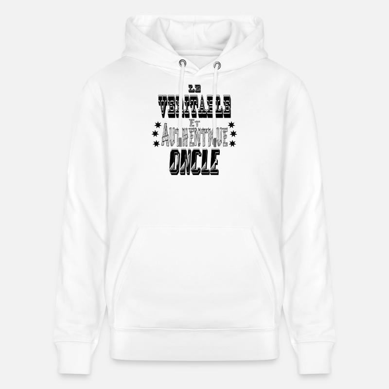 Le Véritable et Authentique Oncle - Sweat à capuche bio CRUISER Stanley/Stella Unisexe - blanc