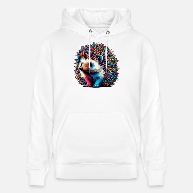 Hérisson - Sweat à capuche bio CRUISER Stanley/Stella Unisexe - blanc