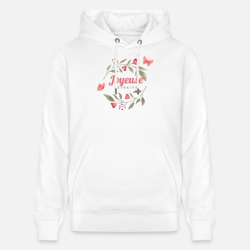 Joyeuse retraite - Sweat à capuche bio CRUISER Stanley/Stella Unisexe - blanc