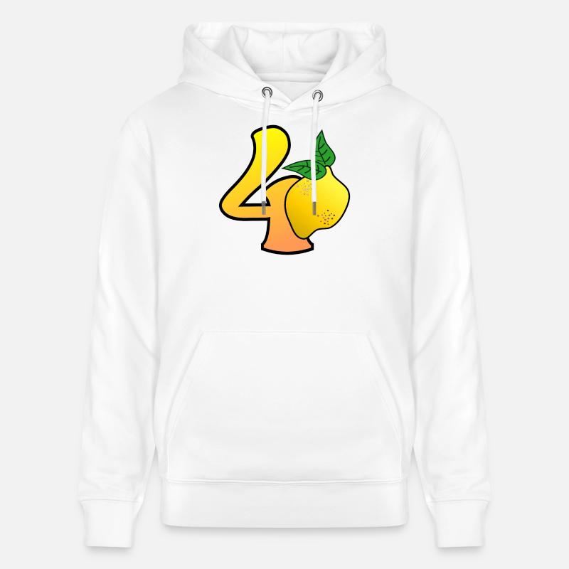 40e anniversaire - Quarante - Citrons - Sweat à capuche bio CRUISER Stanley/Stella Unisexe - blanc