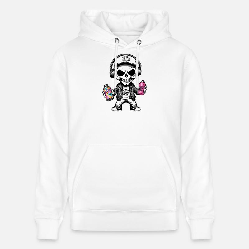 Graffiti Sprayer - Stanley/Stella Unisex Bio-Hoodie CRUISER  - Weiß
