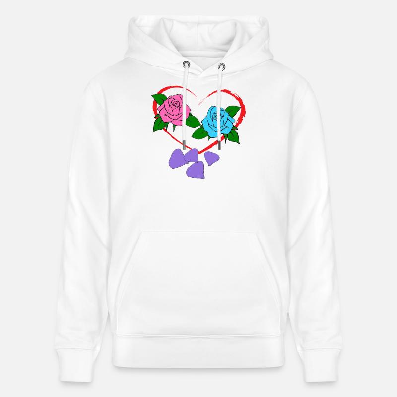 Saint-valentin - Sweat à capuche bio CRUISER Stanley/Stella Unisexe - blanc