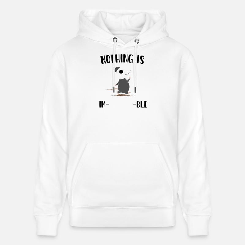 Rien n’est impossible - Sweat à capuche bio CRUISER Stanley/Stella Unisexe - blanc