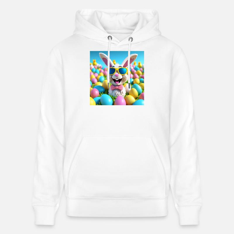 pâques, joyeuses pâques, easter - Sweat à capuche bio CRUISER Stanley/Stella Unisexe - blanc