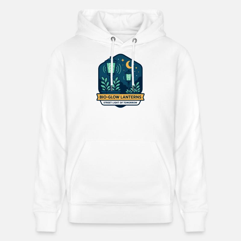 Lanternes Bio-Glow - Sweat à capuche bio CRUISER Stanley/Stella Unisexe - blanc