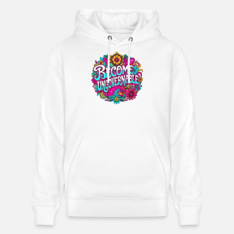 Devenir ingouvernable - Sweat à capuche bio CRUISER Stanley/Stella Unisexe - blanc