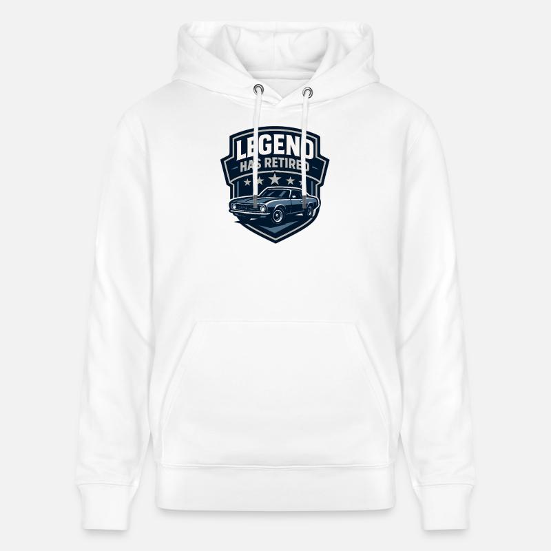 Legend Has Retired - Sweat à capuche bio CRUISER Stanley/Stella Unisexe - blanc
