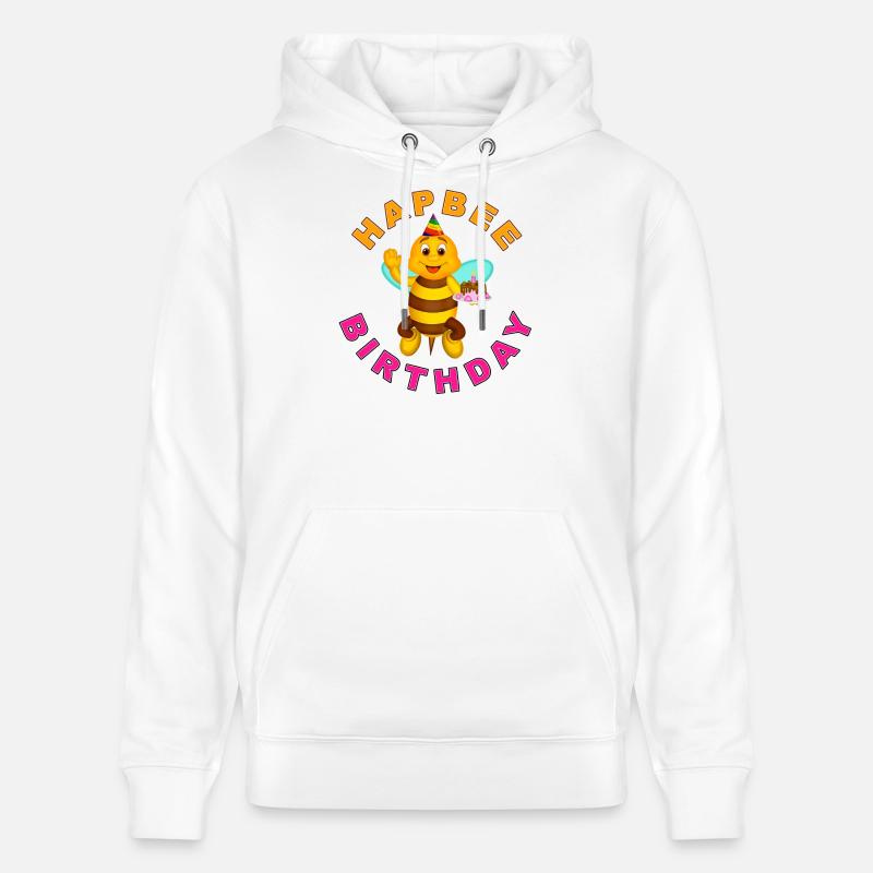 HAPBEE Anniversaire avec texte 2 - Sweat à capuche bio CRUISER Stanley/Stella Unisexe - blanc