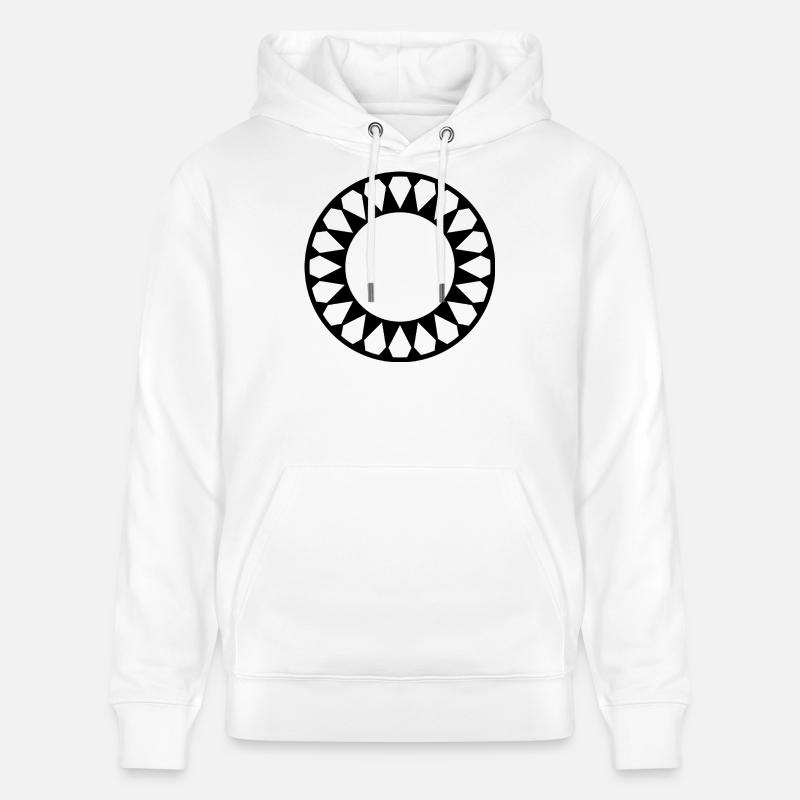Conception de l’engrenage de l’étoile cosmique - Sweat à capuche bio CRUISER Stanley/Stella Unisexe - blanc
