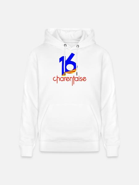 Department 16 Charentaise - Stanley/Stella CRUISER Unisex Organic Hoodie - white