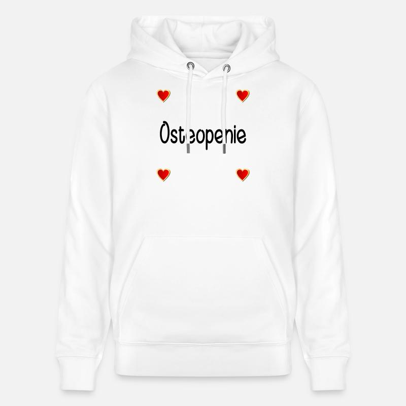 Ostéopénie Perte osseuse - Sweat à capuche bio CRUISER Stanley/Stella Unisexe - blanc