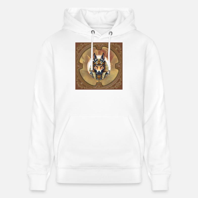 Steampunk Pharaon Renard - Sweat à capuche bio CRUISER Stanley/Stella Unisexe - blanc