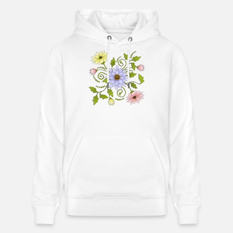 Fleur - Sweat à capuche bio CRUISER Stanley/Stella Unisexe - blanc