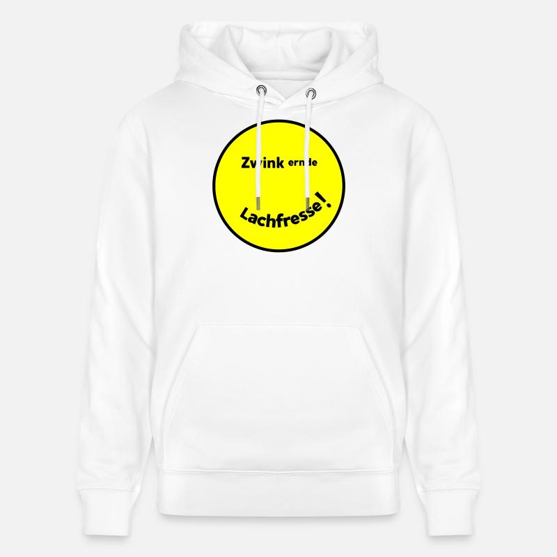 Clin d’œil rire bouche - Sweat à capuche bio CRUISER Stanley/Stella Unisexe - blanc