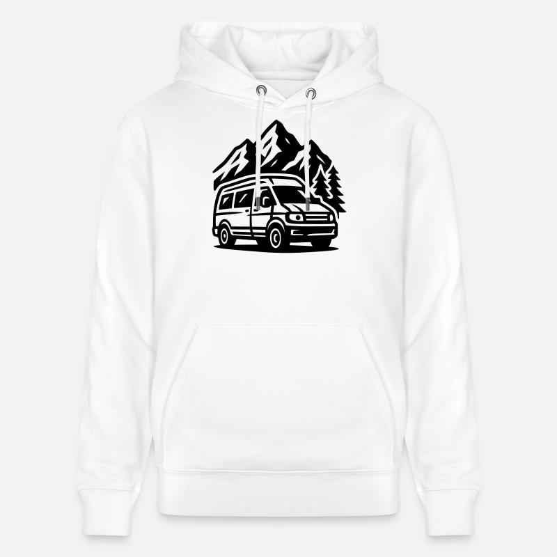 Vanlife - Sweat à capuche bio CRUISER Stanley/Stella Unisexe - blanc