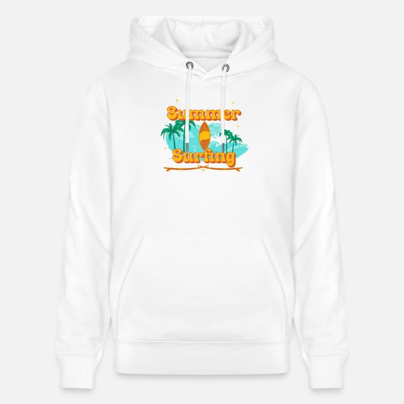 Surf - Sweat à capuche bio CRUISER Stanley/Stella Unisexe - blanc
